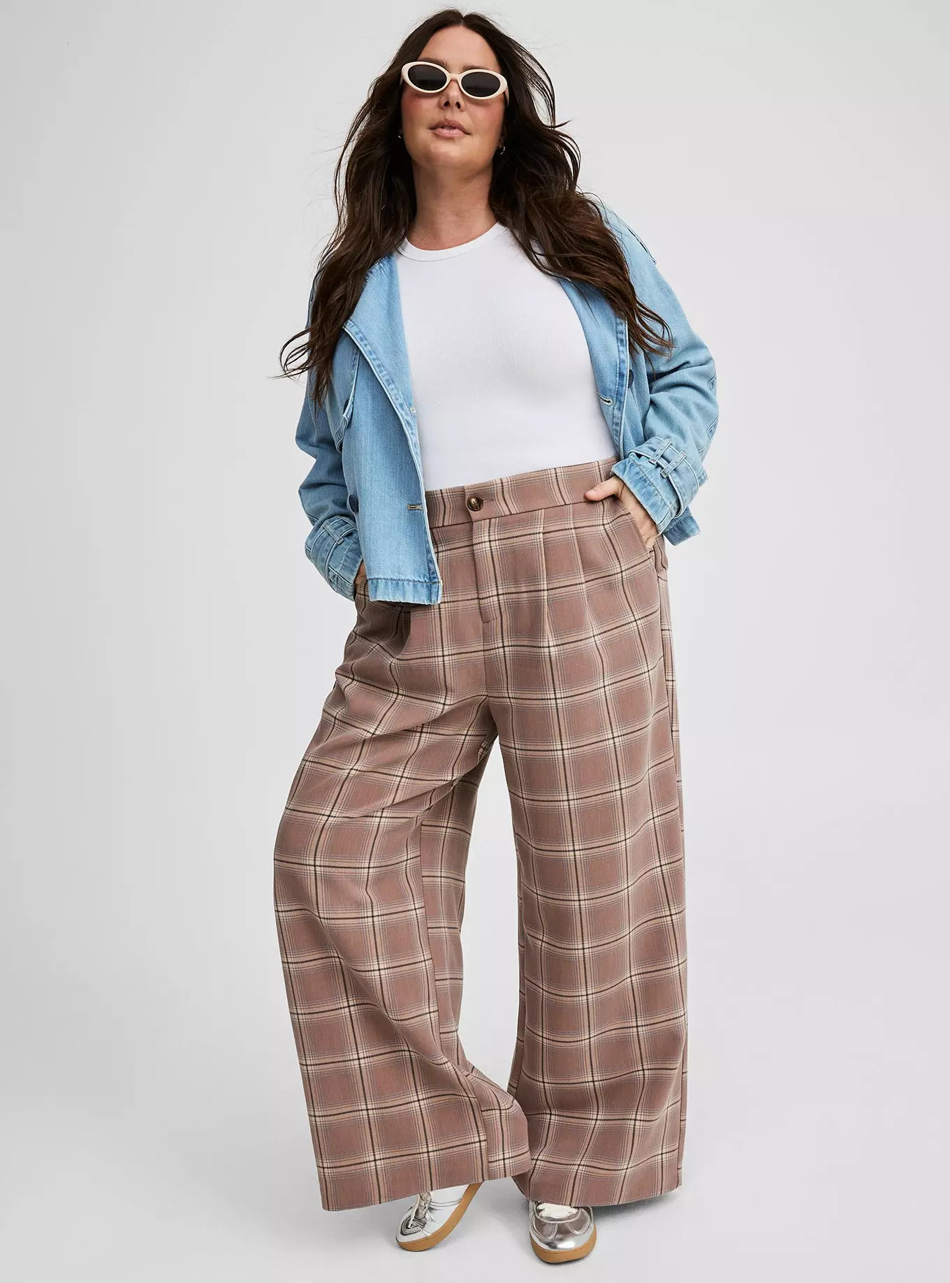 Wide Leg Tailored Twill Pant | Torrid (US & Canada)