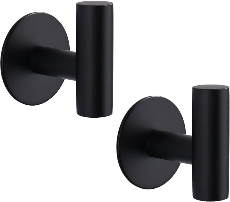 Adhesive Hooks Heavy Duty Wall Hooks Stainless Steel Waterproof Shower Hooks, Adhesive Holders Co... | Amazon (US)