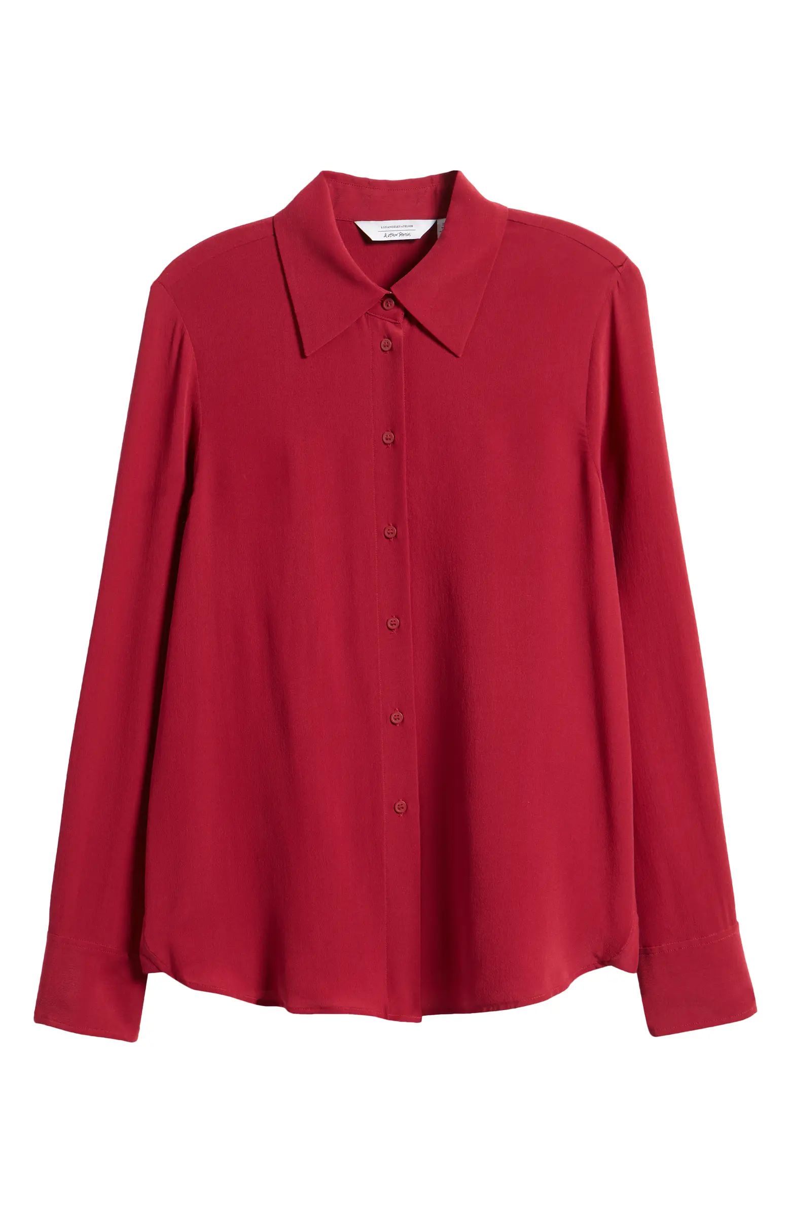 Silk Button-Up Shirt | Nordstrom