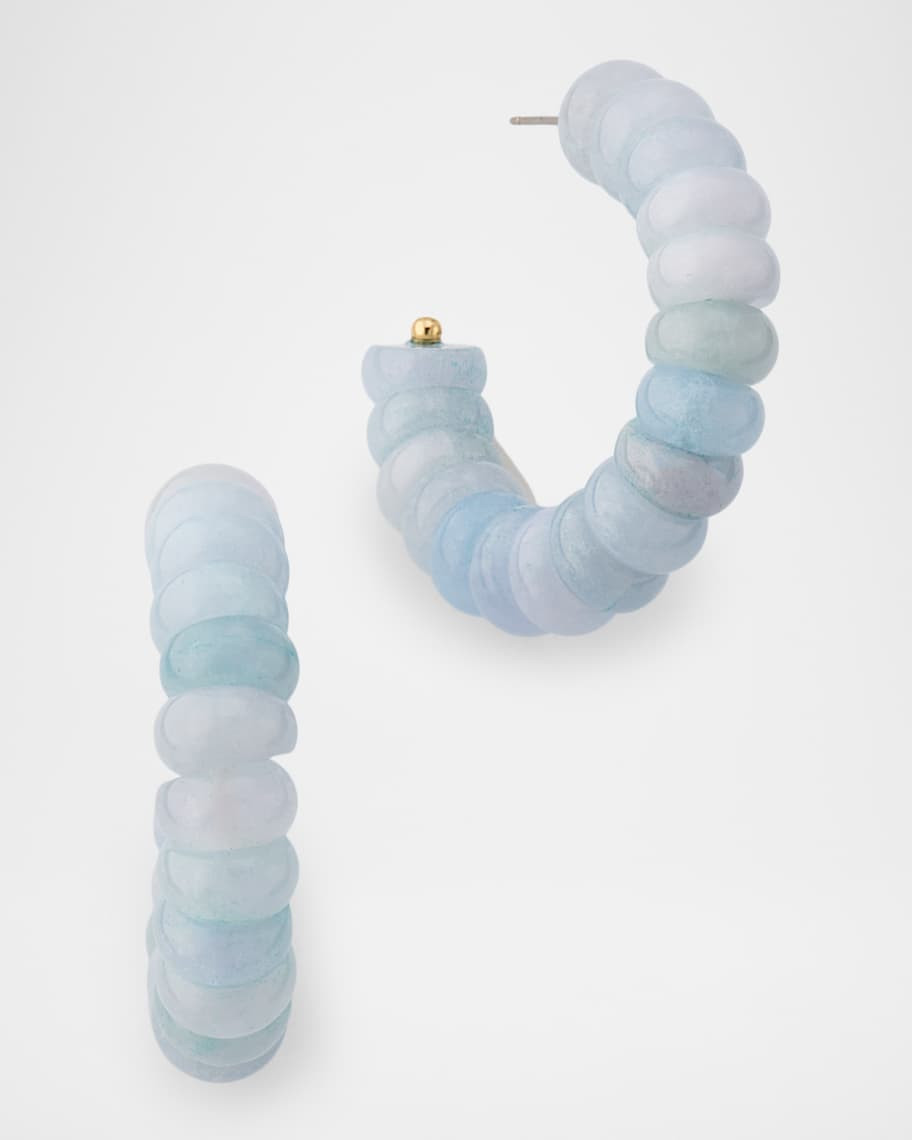Blue Aventurine Hoop Earrings | Neiman Marcus
