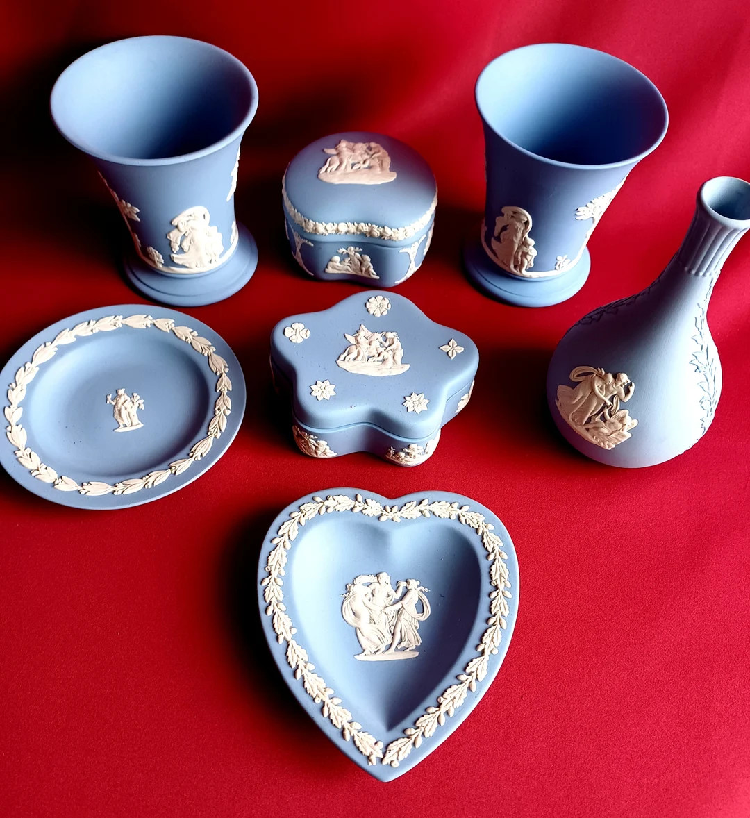 Wedgwood Jasperware Vases, Boxes, Pictures With Greek Myths on Them. 7 Items - Etsy | Etsy (US)