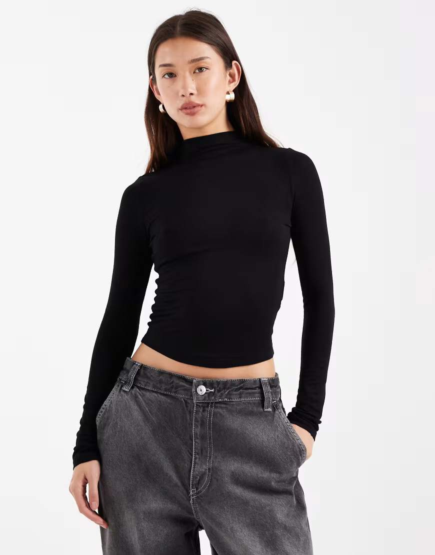Cotton On base layer long sleeve top in black | ASOS (Global)