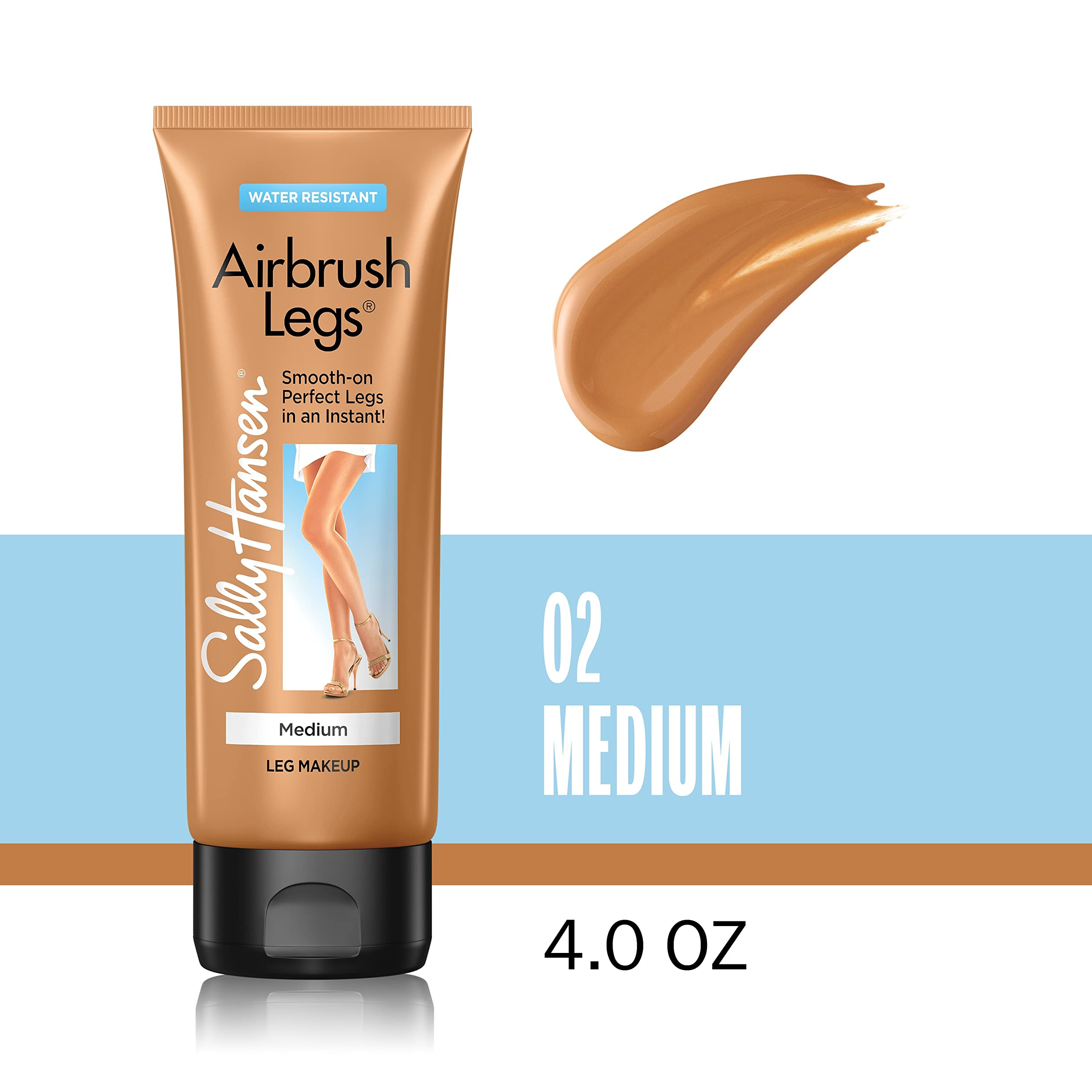 Sally Hansen Airbrush Legs\u00ae, Leg Makeup, Medium, Easy Application, Flawless Looking Legs, Wa... | Amazon (US)