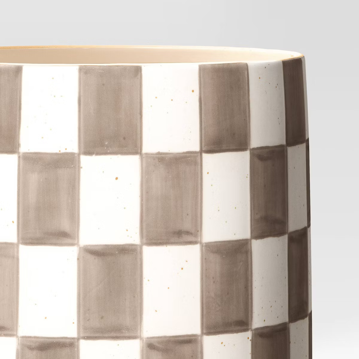 Checker Stoneware Indoor Outdoor Planter Pot - Threshold™ | Target