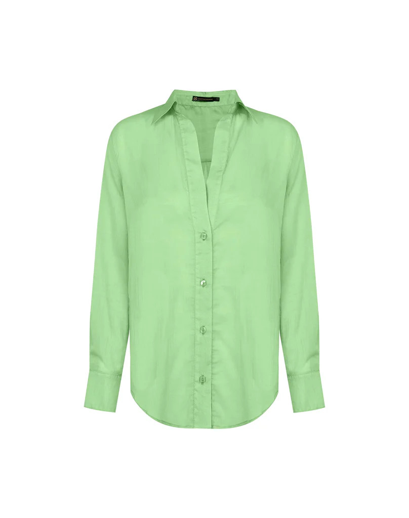 Lyra Long Sleeve Blouse - Seaside | ViX Swimwear