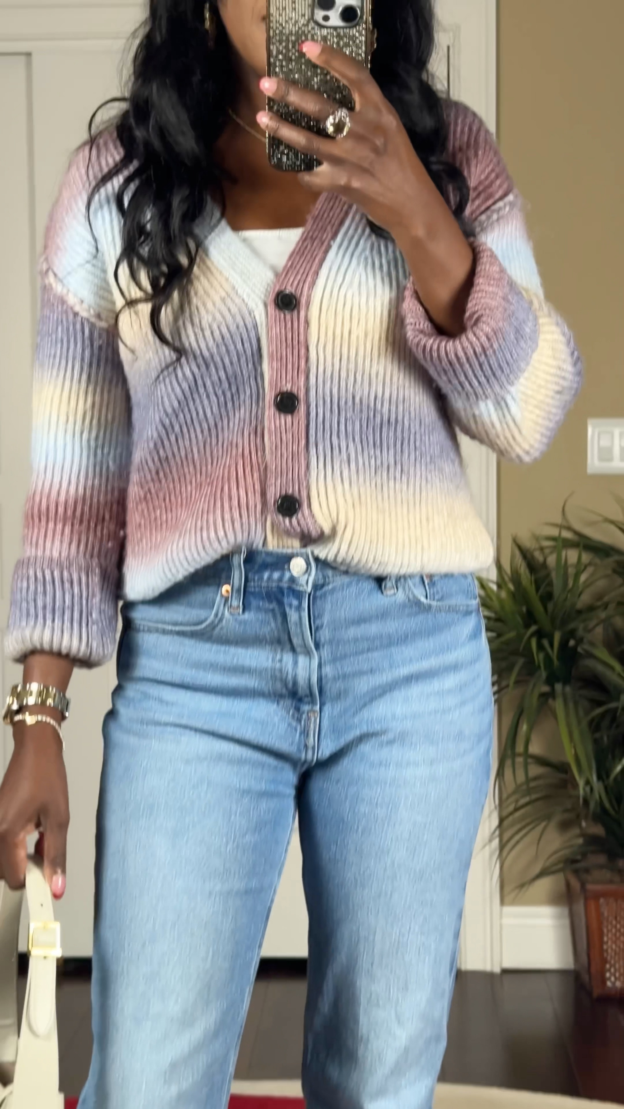 Cardigan: True to size. Wearing a small. Jeans: True to size. Wearing 26
My shoes are available in other colors. Wearing a size 10. 

Holiday Outfit, New Year’s Outfit, Cardigan, Winter Outfit, 

#LTKOver40 #LTKWatchNow #LTKSeasonal