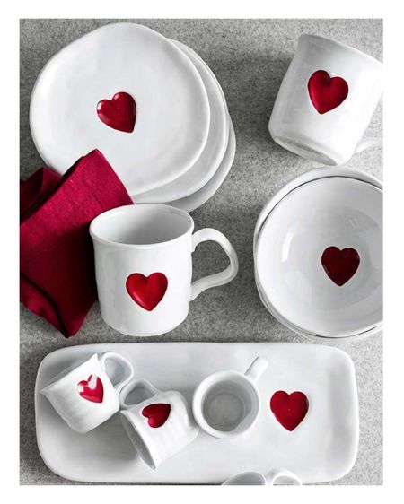 Valentine’s Day dinnerware ♥️ minimalist style, white glazed stoneware plates, bowls, mugs and serving pieces. 

#LTKSeasonal #LTKhome #LTKFind
