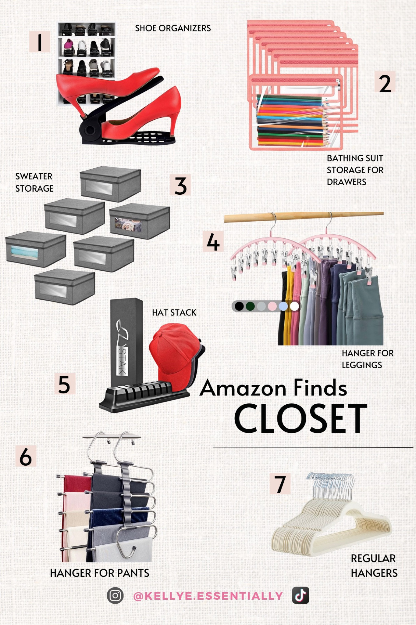 Essential closet organization from Amazon!

#LTKfindsunder50 #LTKhome