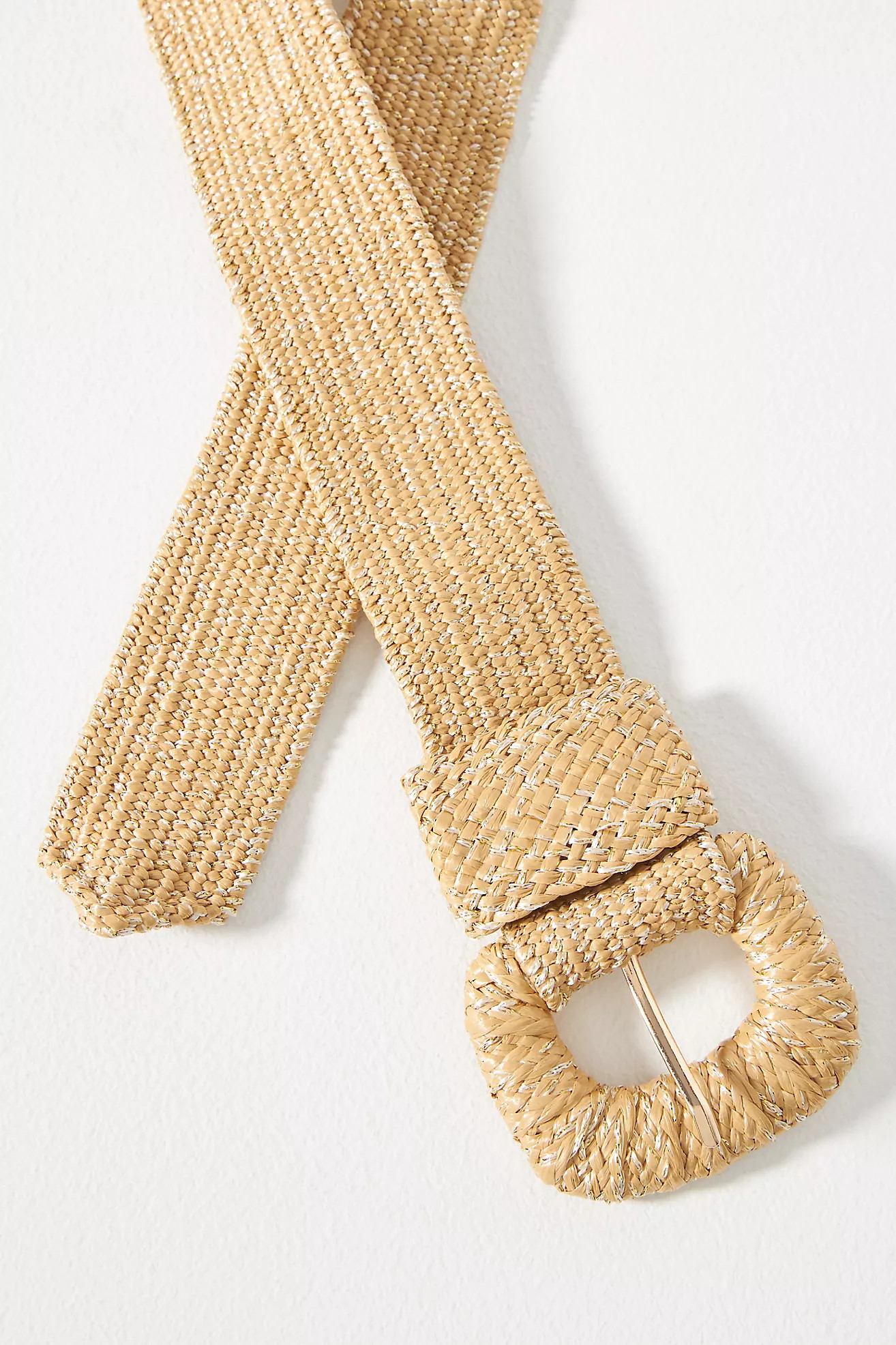 Raffia-Wrapped Stretch Waist Belt | Anthropologie (US)