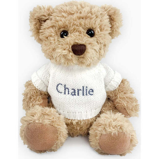 Personalized Bertie Bear, White | Maisonette