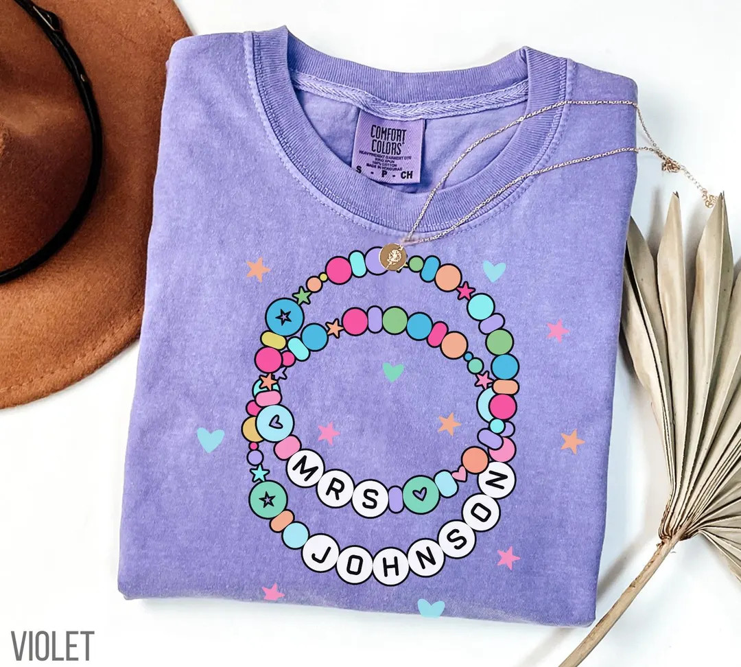 Comfort Colors Custom Teacher Name Shirt, Personalized Teacher Appreciation Gift for Teacher Shir... | Etsy (US)