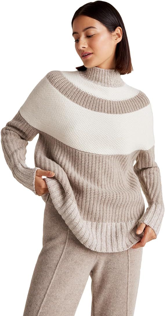 Haven Well Within Cashmere Colorblock Yoke Sweater | Amazon (US)
