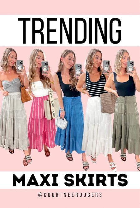Trending, Maxi Skirts! 🩷 Size small in all skirts!

Maxi skirts, summer fashion, spring outfits 

#LTKfindsunder100 #LTKsalealert #LTKstyletip

#LTKStyleTip #LTKSaleAlert #LTKFindsUnder100