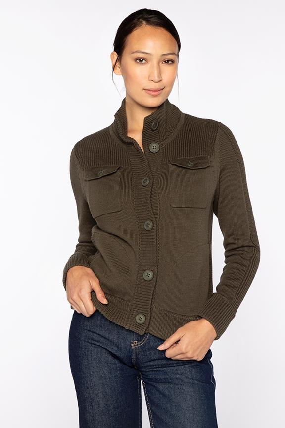 CARGO CARDIGAN | Kinross Cashmere