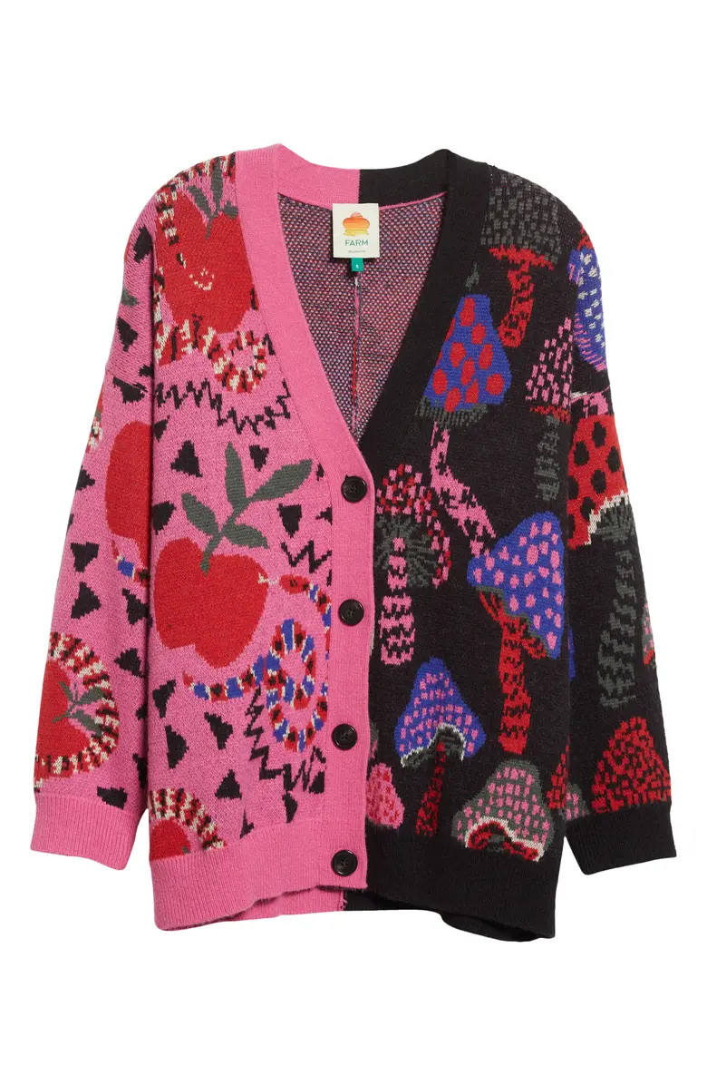 Mixed Snake Mushroom Cardigan | Nordstrom