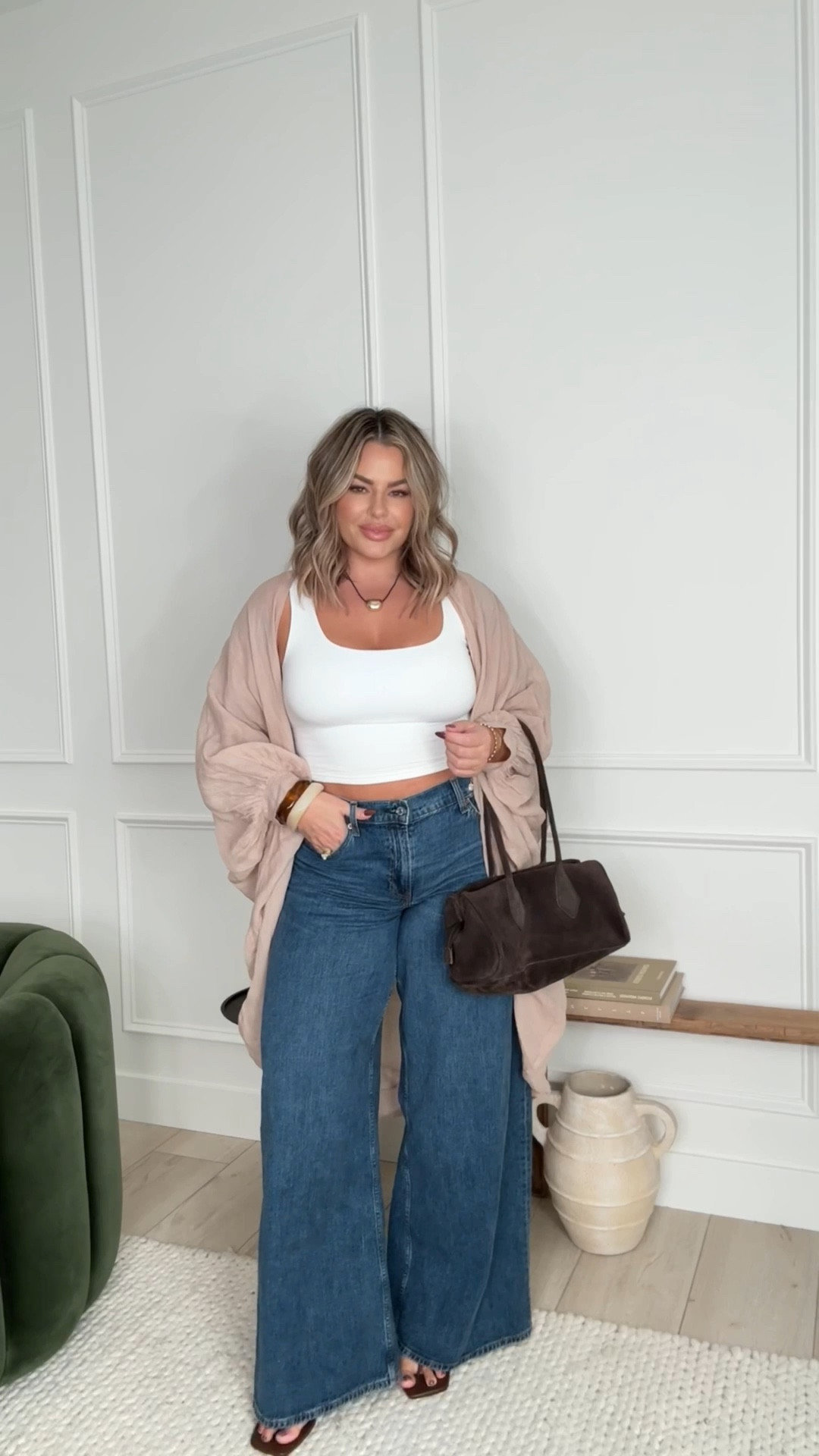 Tank L 
Jeans 31L 
Cover up is sold out but linked a very similar one I also have and love. 
Liner shade natural 
Lipstick Kim kw 

#abercrombie #widelegjeans #denim 


#LTKFindsUnder50 #LTKMidsize #LTKFindsUnder100