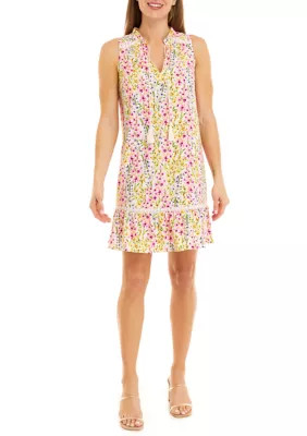 Crown & Ivy™ Women's Sleeveless Printed Peasant Dress | Belk