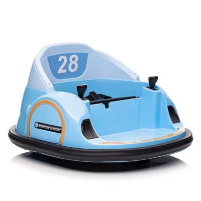 Naistip 12V Kids Ride on Bumper Car, Battery Powered Bumper Car with Remote Control, 1.5+ Years Baby Electric Bumping, Blue | Target