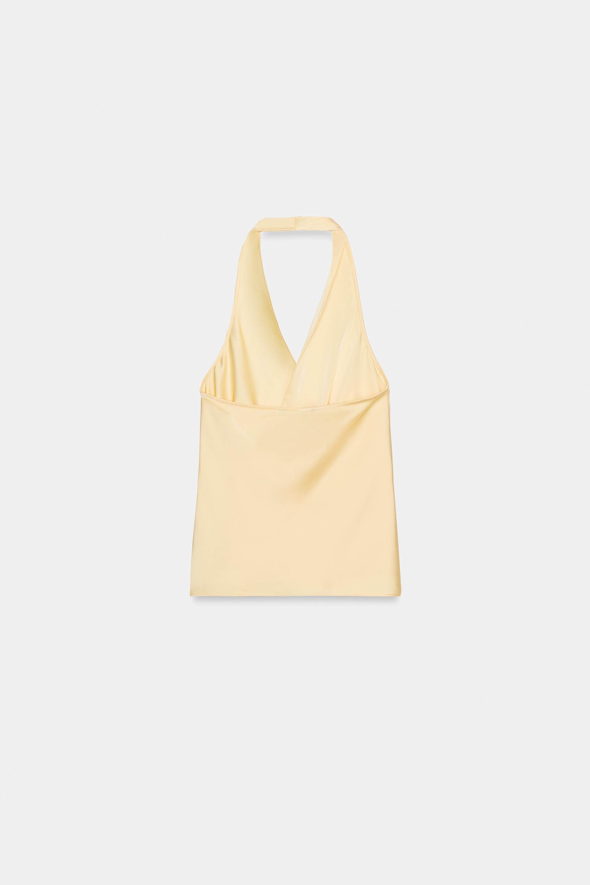 SATIN HALTER TOP | Zara UK
