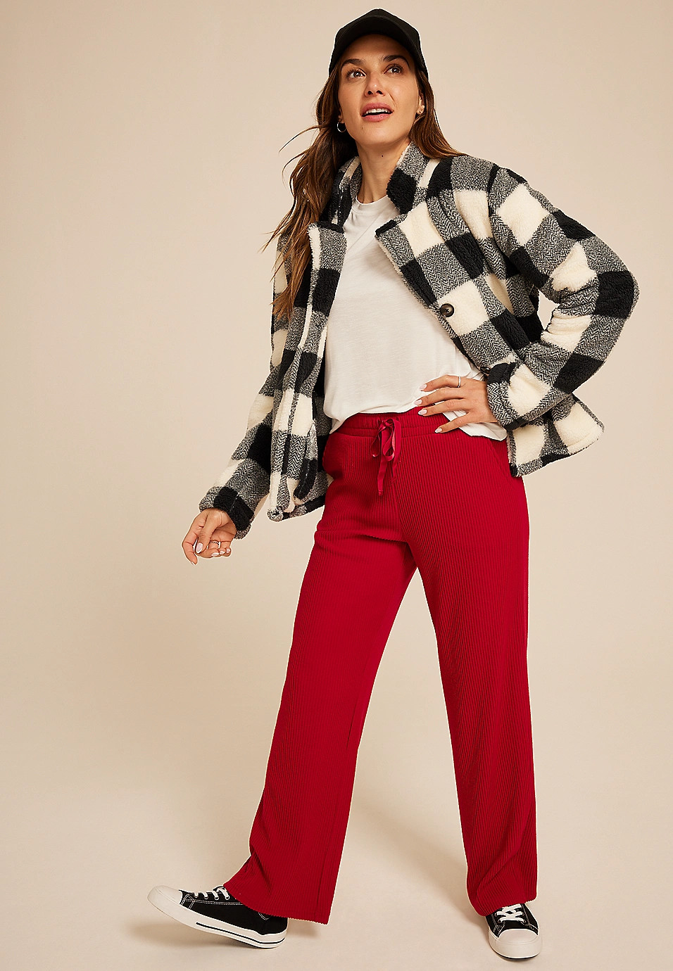 Cozy Ribbed Knit Wide Leg | Maurices