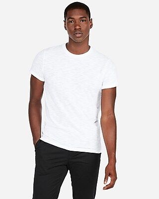 Express Mens Rolled Sleeve Tee White Men's Xs White XS | Express