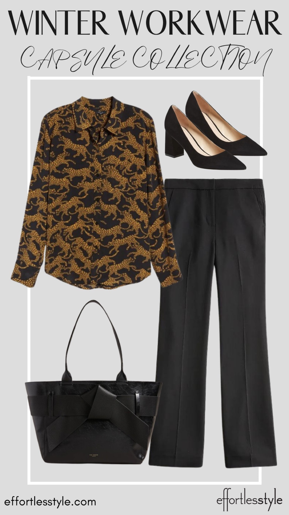 Printed Blouse + Black Pants
🤎🖤🤎🖤

#LTKworkwear #LTKstyletip #LTKSeasonal