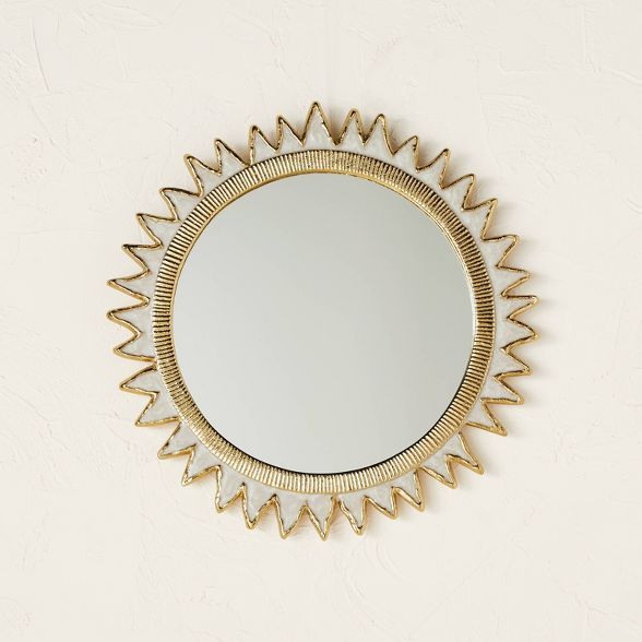 Sun Burst Cast Wall Mirror Brass - Opalhouse™ designed with Jungalow™ | Target