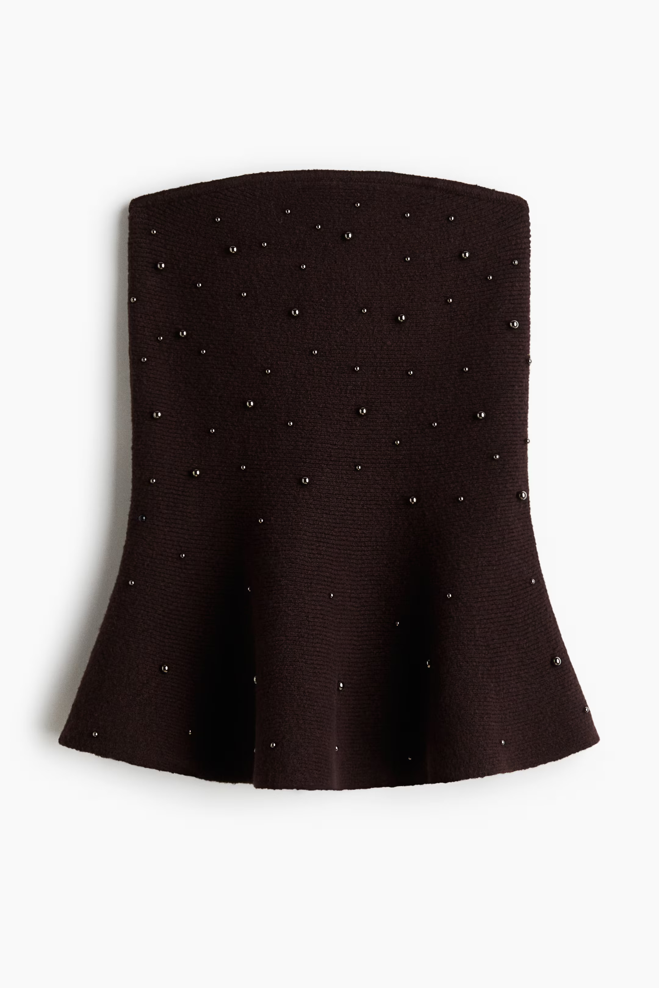 Perlenverziertes Bandeau-Top | H&M (DE, AT, CH, NL, FI)