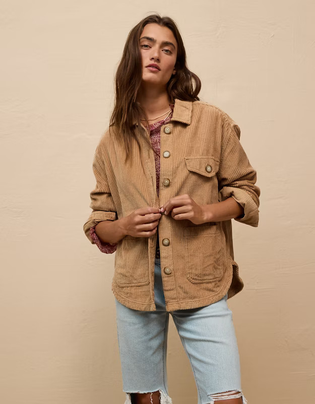 AE Corduroy Shacket | American Eagle Outfitters (US & CA)