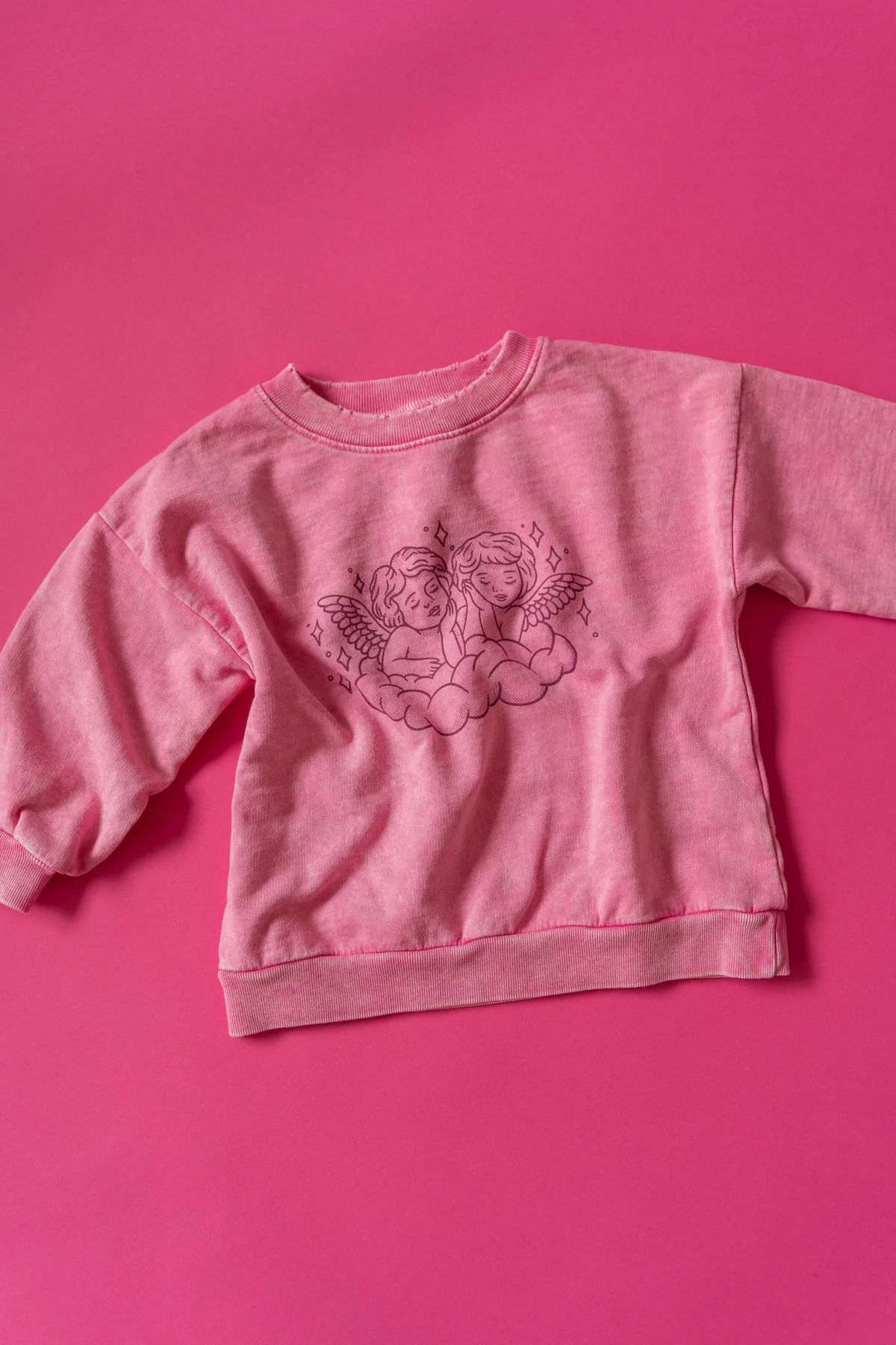 Cupid Kid's Sweatshirt in Pink | Jean and June
