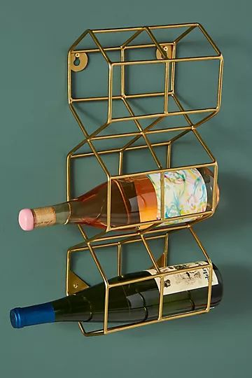 Thea Wall Mounted Wine Rack | Anthropologie (US)