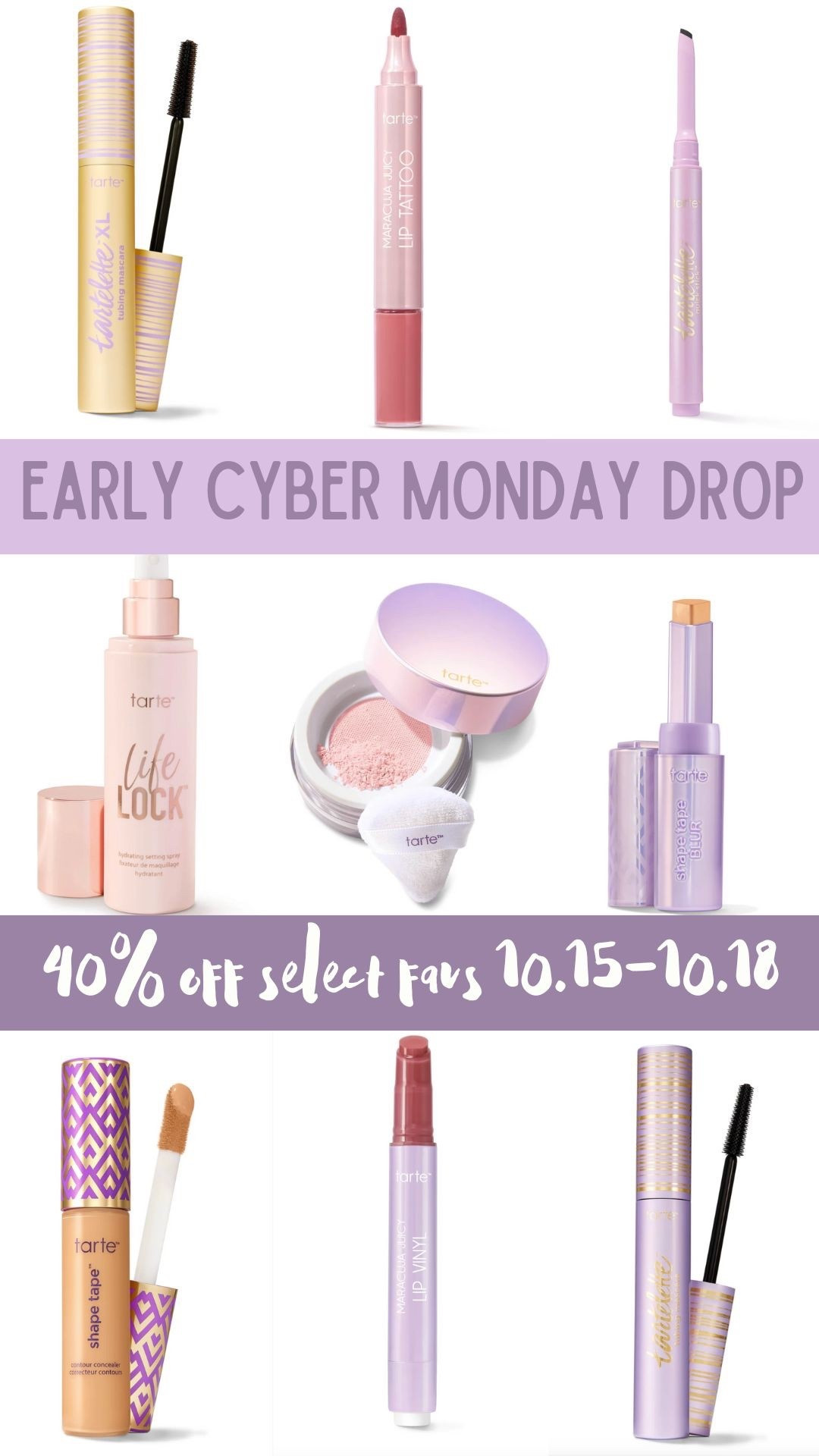 use code CYBER to unlock early cyber Monday deals with Tarte !! 

#LTKFindsUnder100 #LTKBeauty #LTKSaleAlert