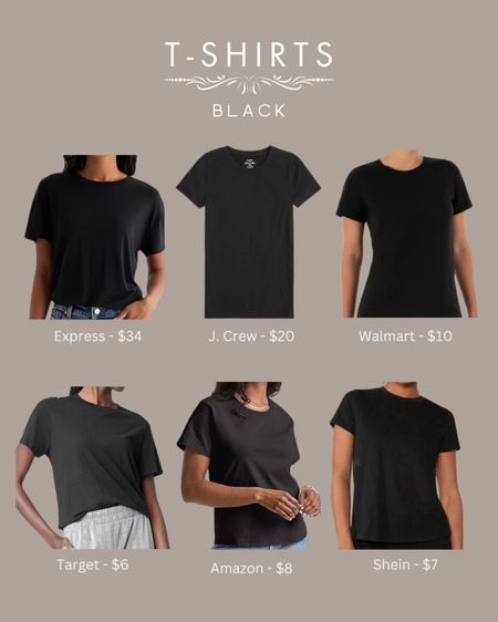 Spring/Summer Capsule Closet: Black T-shirts

Brands include: Express, J.Crew, Walmart, Amazon, SHEIN, and Targett

#LTKSeasonal #LTKsalealert #LTKstyletip