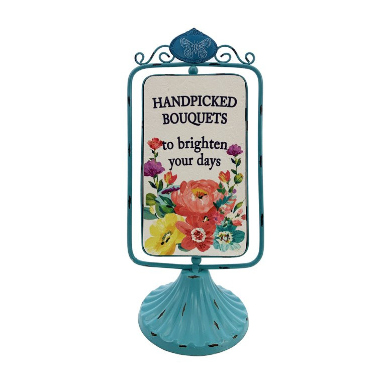 The Pioneer Woman Hand Picked Bouquet Sentiment Spring Tabletop Decor | Walmart (US)