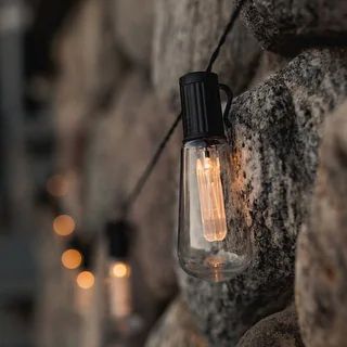 LUMINITES Solar Powered LED String Light Bulbs | Bed Bath & Beyond