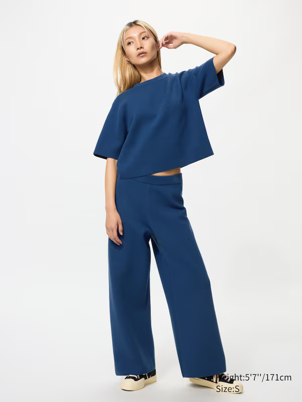 Washable Milano Ribbed Pants | UNIQLO (US)