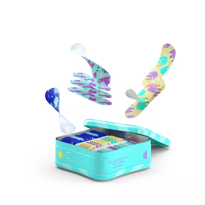 Welly Assorted Kids - Peculiar Pets Llama, Narwhal, Sloth -  Adhesive Bandages - 48ct | Target