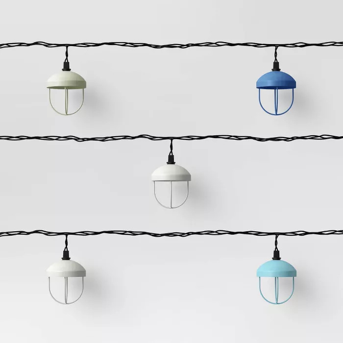 10ct Incandescent String Lights Blue/Green/White - Threshold™ | Target