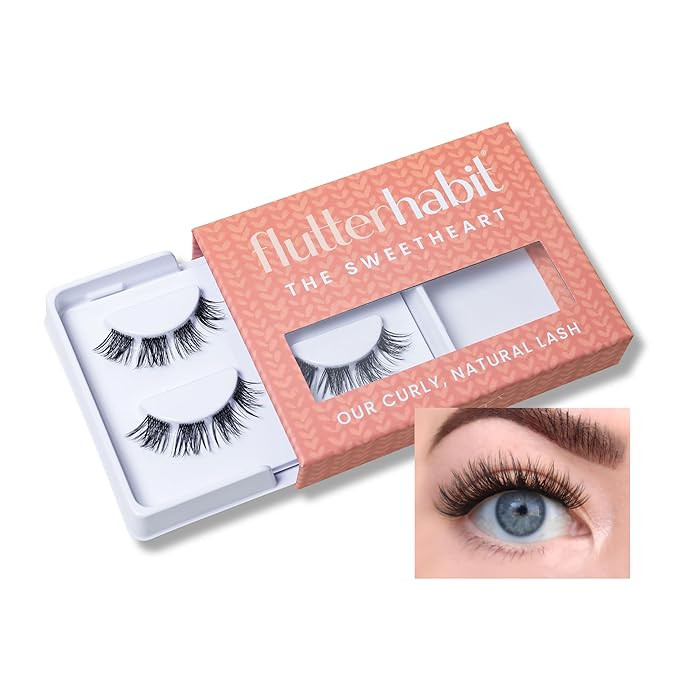 FlutterHabit The Sweetheart Lashes, DIY Lash Extensions [Up to 10 Day Wear], Natural & Curly Clus... | Amazon (US)