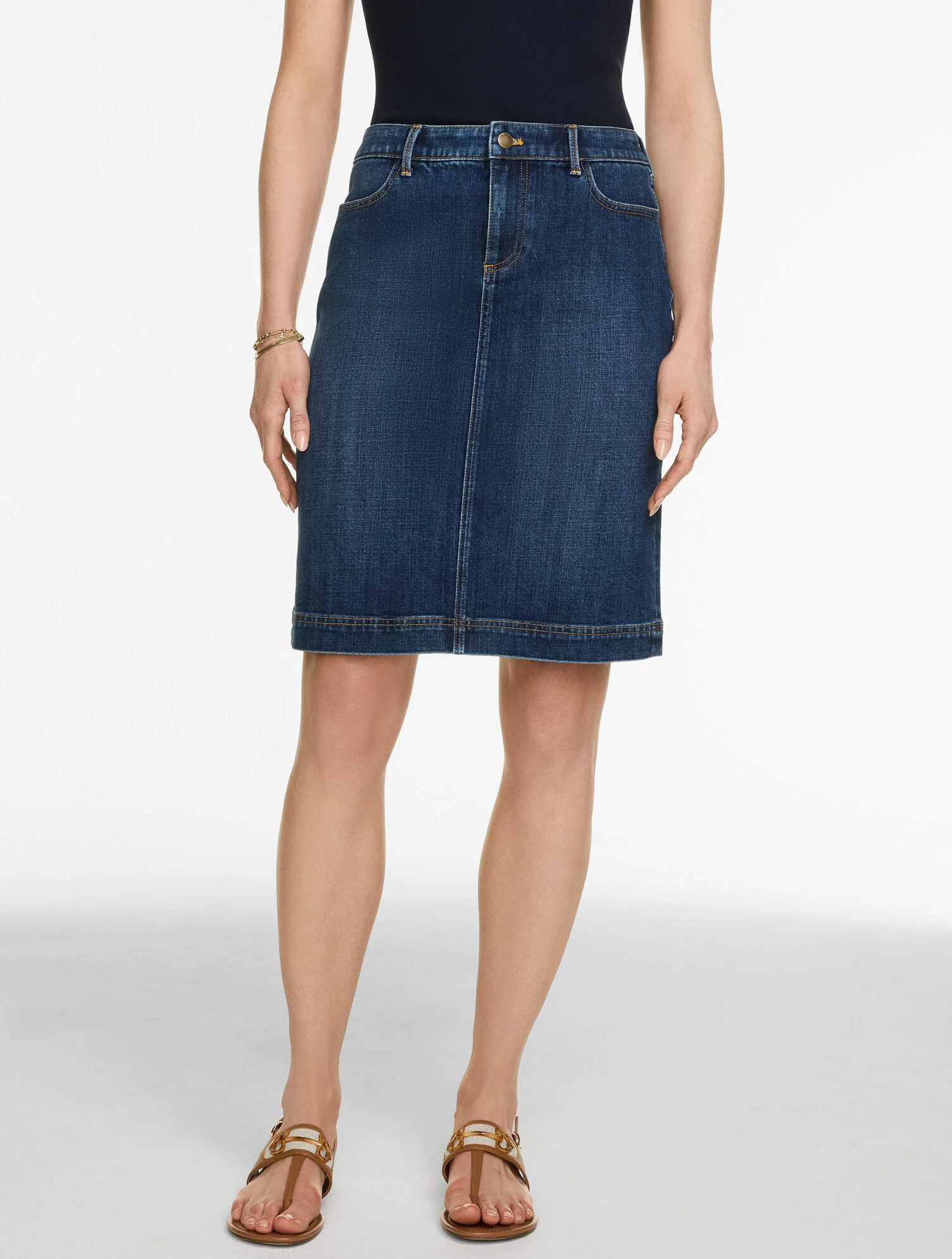 Denim A-Line Skirt - Palm Wash | Talbots