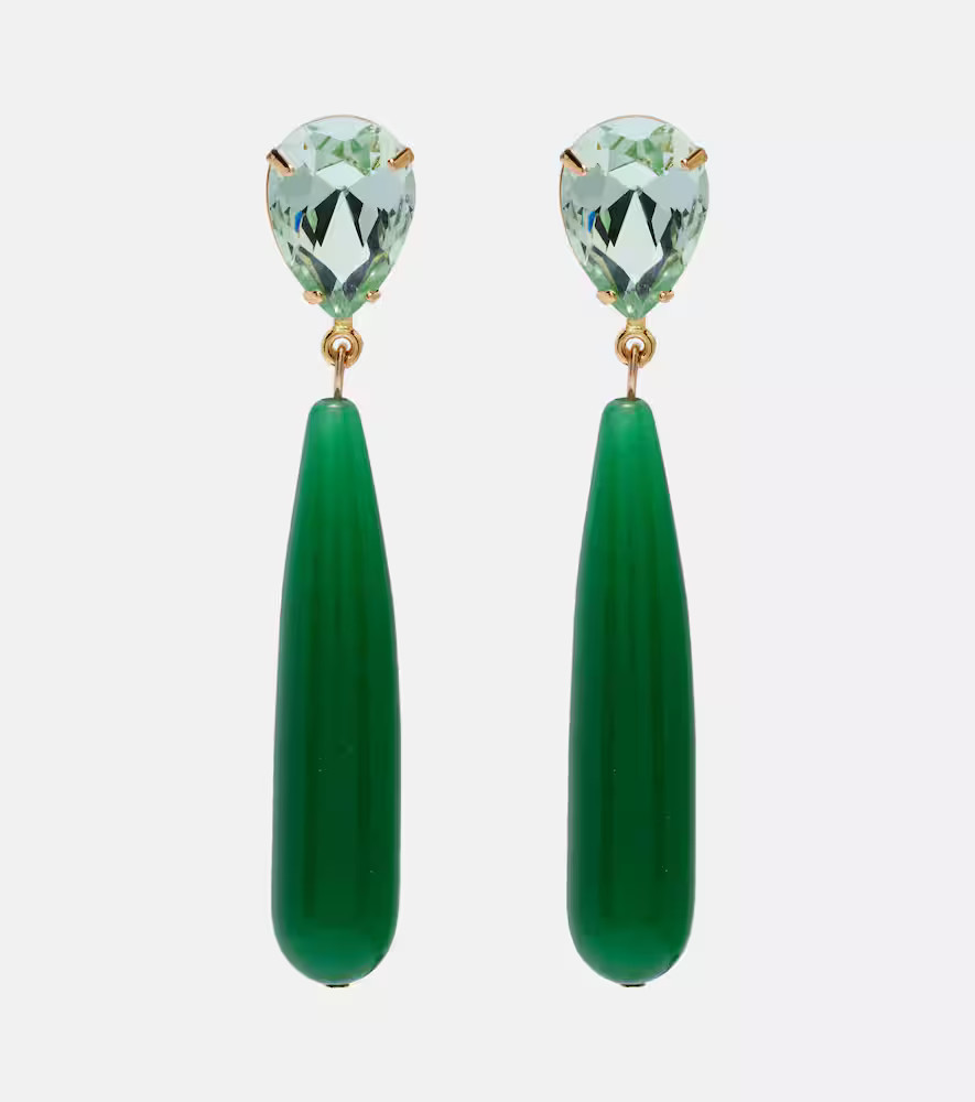 Jennifer Behr Caroline embellished drop earrings | Mytheresa (US/CA)