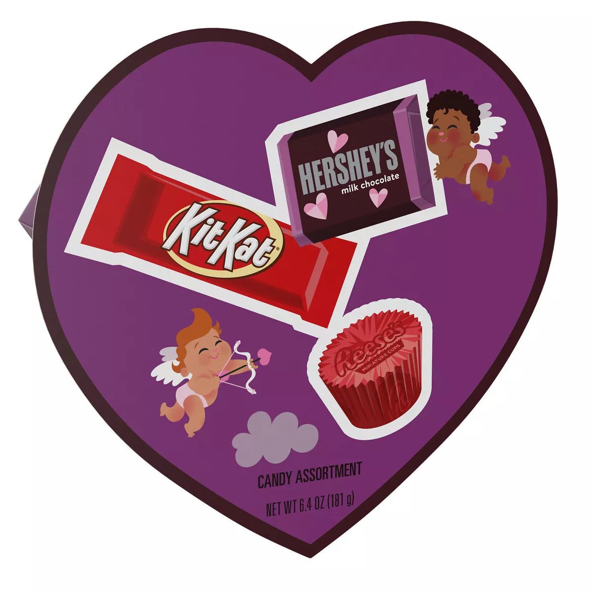 Hershey's, Kit Kat, & Reese's Valentine's Day Assorted Chocolate Candy Gift Box - 6.4oz | Target