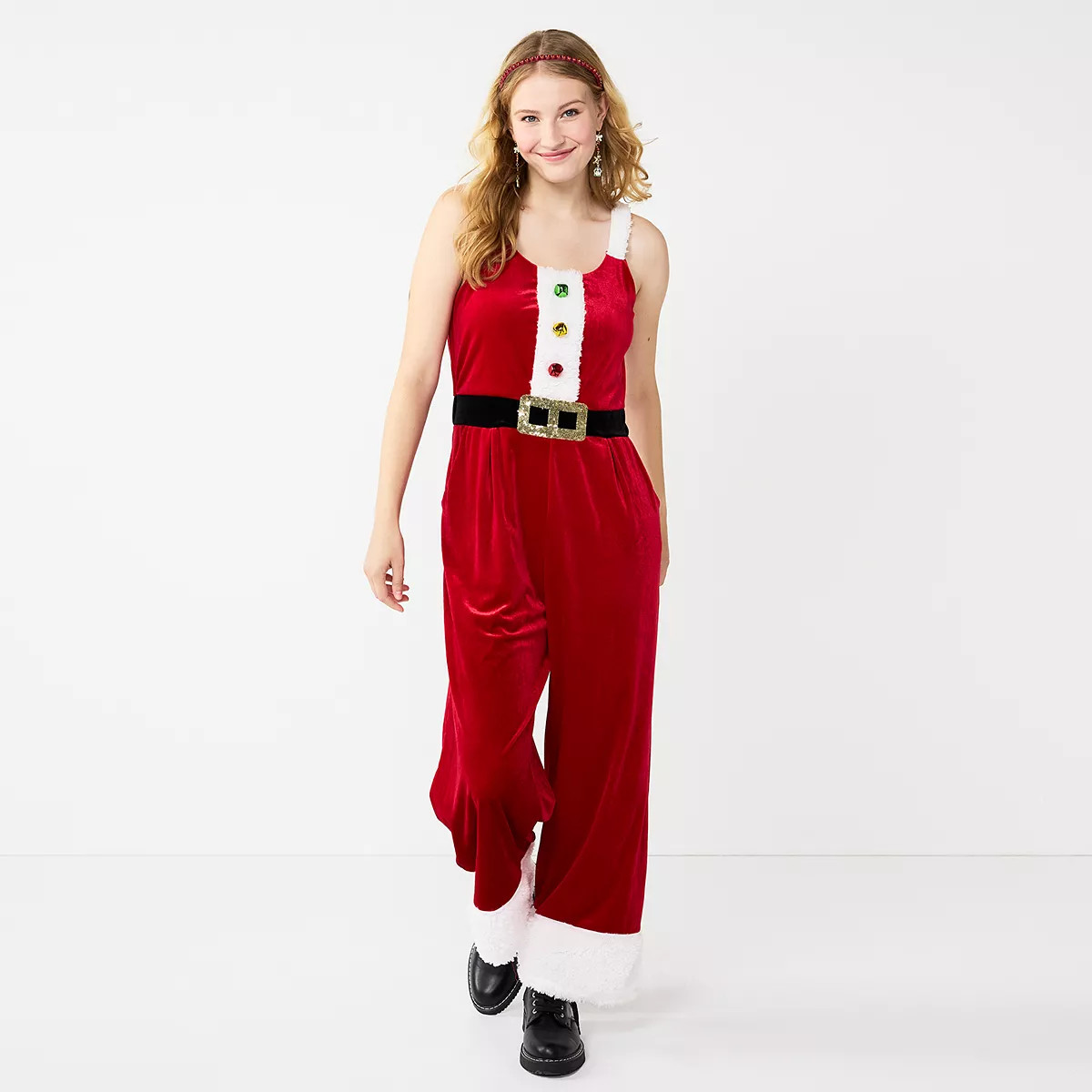 Juniors' Born Famous Santa Jumpsuit | Kohl's