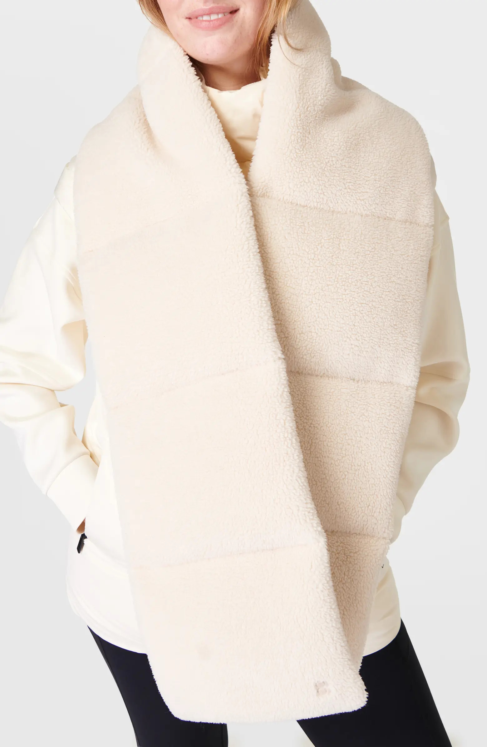 Padded High Pile Fleece Scarf | Nordstrom