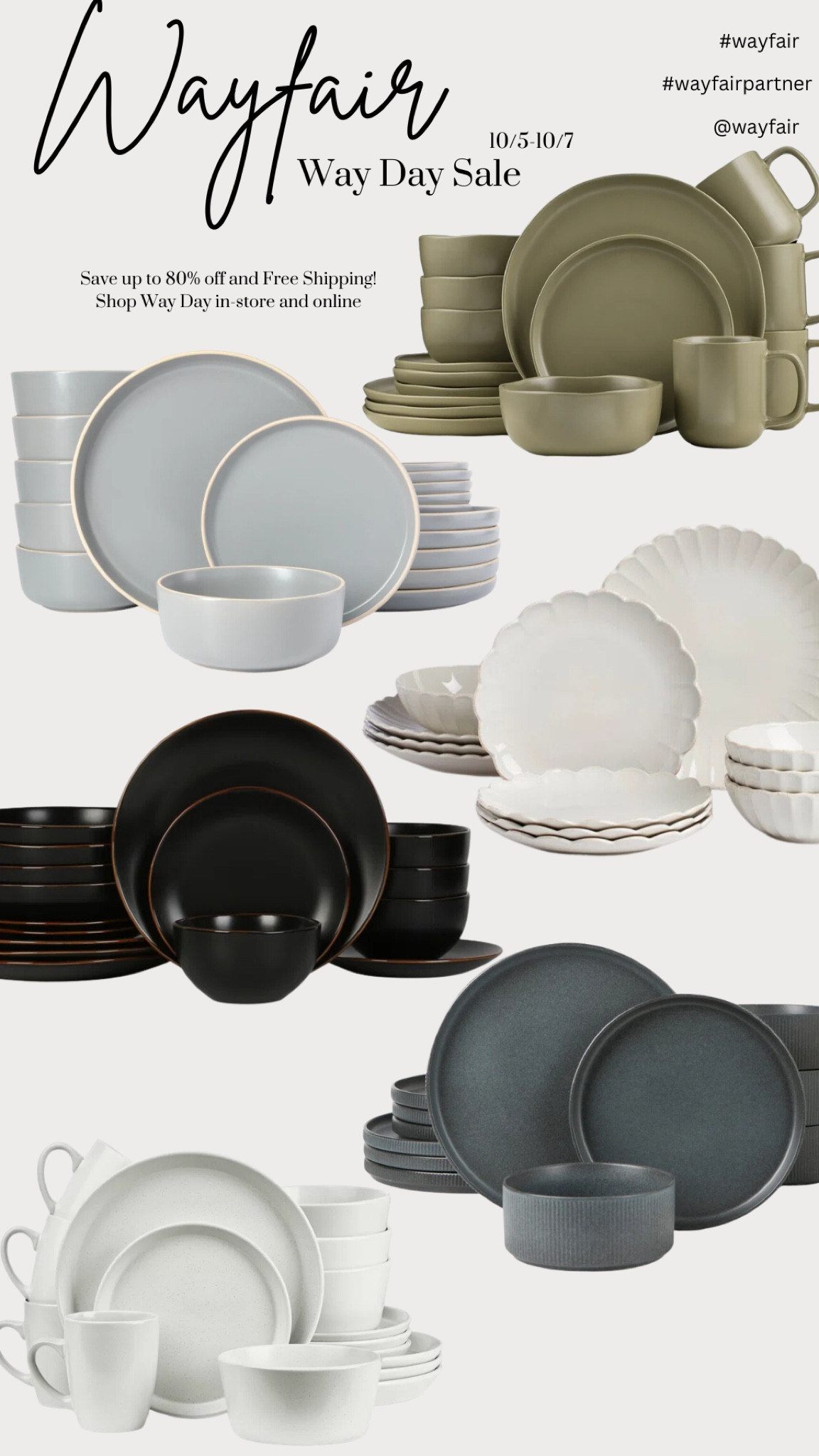 There is no better time to get ready for holiday entertaining than right now. That is because @Wayfair’s Way Day Sale is HERE!! Starting 10/5 and running until 10/7, you can save big on items like bathroom vanities, plumbing fixtures, hardware, lighting, dinnerware, cookware, and so much more.

It’s time to shop Wayfair’s biggest sale of the year– up to 80% off and free shipping!  Shop Way Day in-store and online.


@shop.ltk @wayfair #wayfairpartner #wayfair #liketkit
#modernfarmhouse #breakfastnook #interiordesign #diningspace #homebuildfinds #homedecorfinds #neutralhomedecor#LTKxWayDay 

#LTKSaleAlert #LTKHome