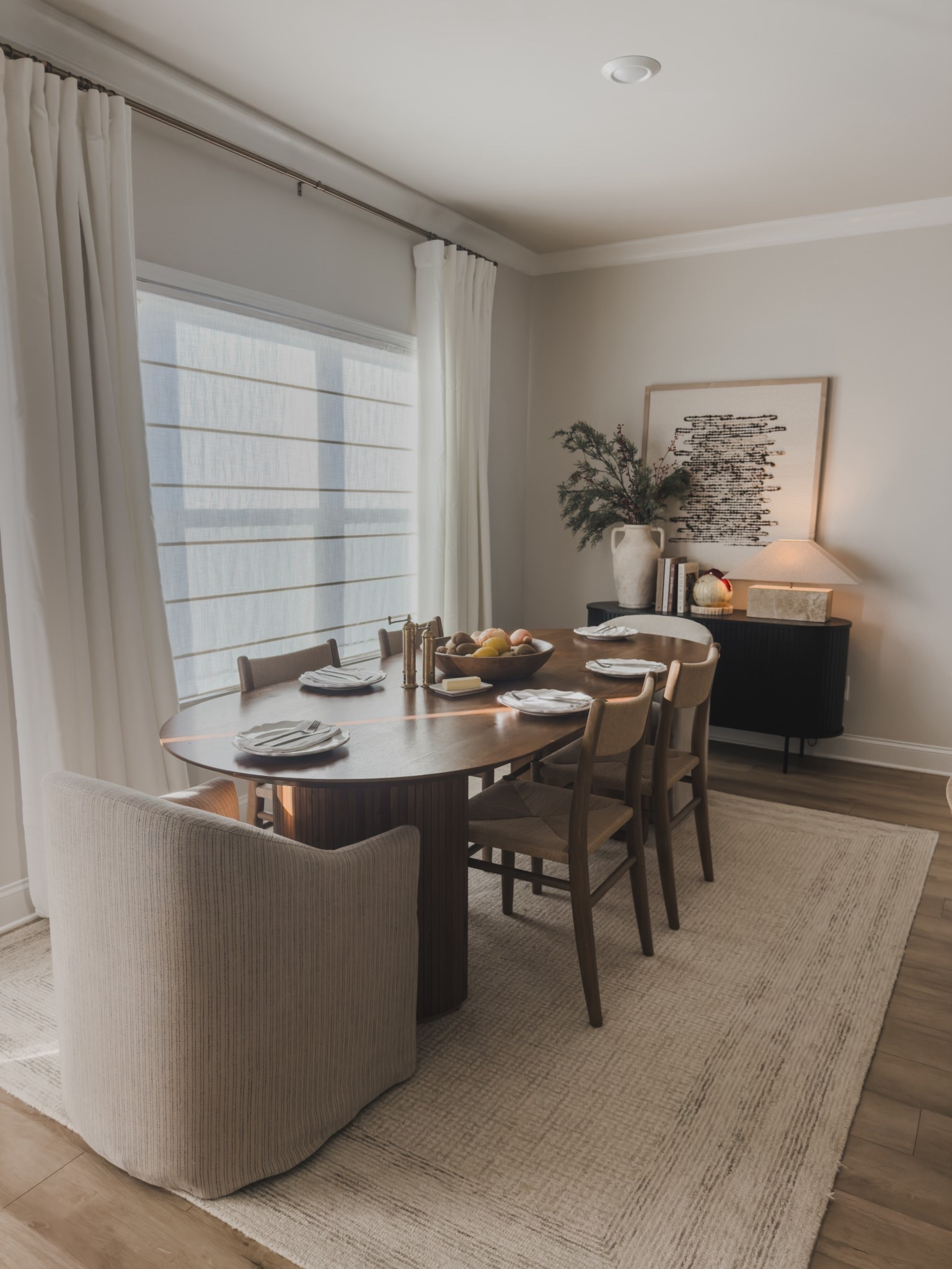 Spent our Sunday evening gathered around the dining table, enjoying a family meal! I am absolutely loving my new dining chairs. They had so much texture and warmth into the space. I love the upholstered chairs are slip cover and clean with ease. 

Furniture finds, home decor, dining room, chairs, upholstered chairs, home finds, home style, shop the look. 

#LTKSaleAlert #LTKHome #LTKStyleTip