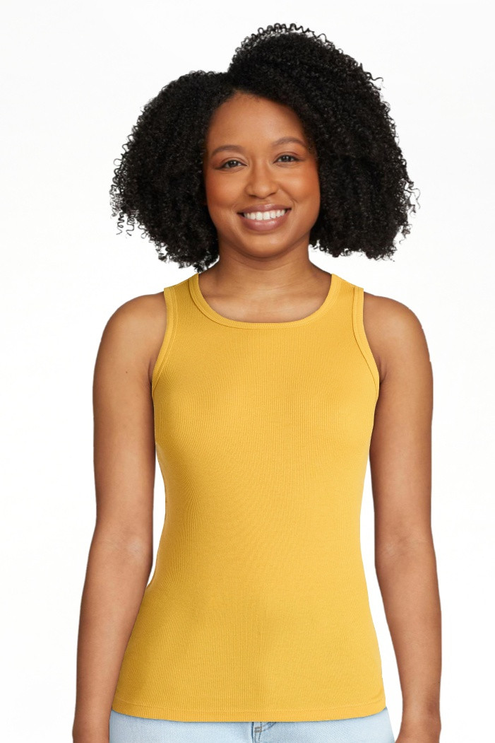 No Boundaries Ribbed High Neck Tank Top, Women's XXS-XXL | Walmart (US)