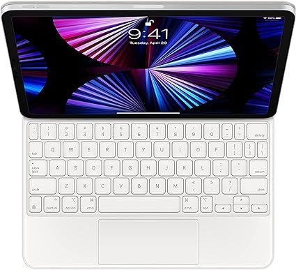 Apple USB-C Magic Keyboard for 11-inch iPad Pro 3rd Gen & iPad Air 4th Gen - White (Renewed) | Amazon (US)