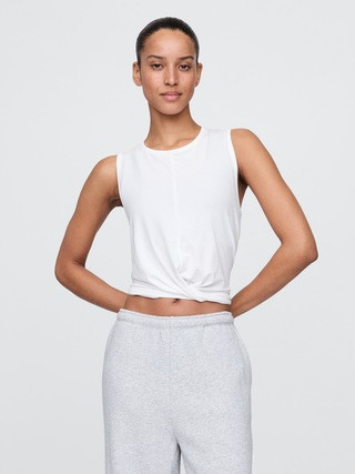 GapFit Breathe Twist-Front Tank Top | Gap (US)