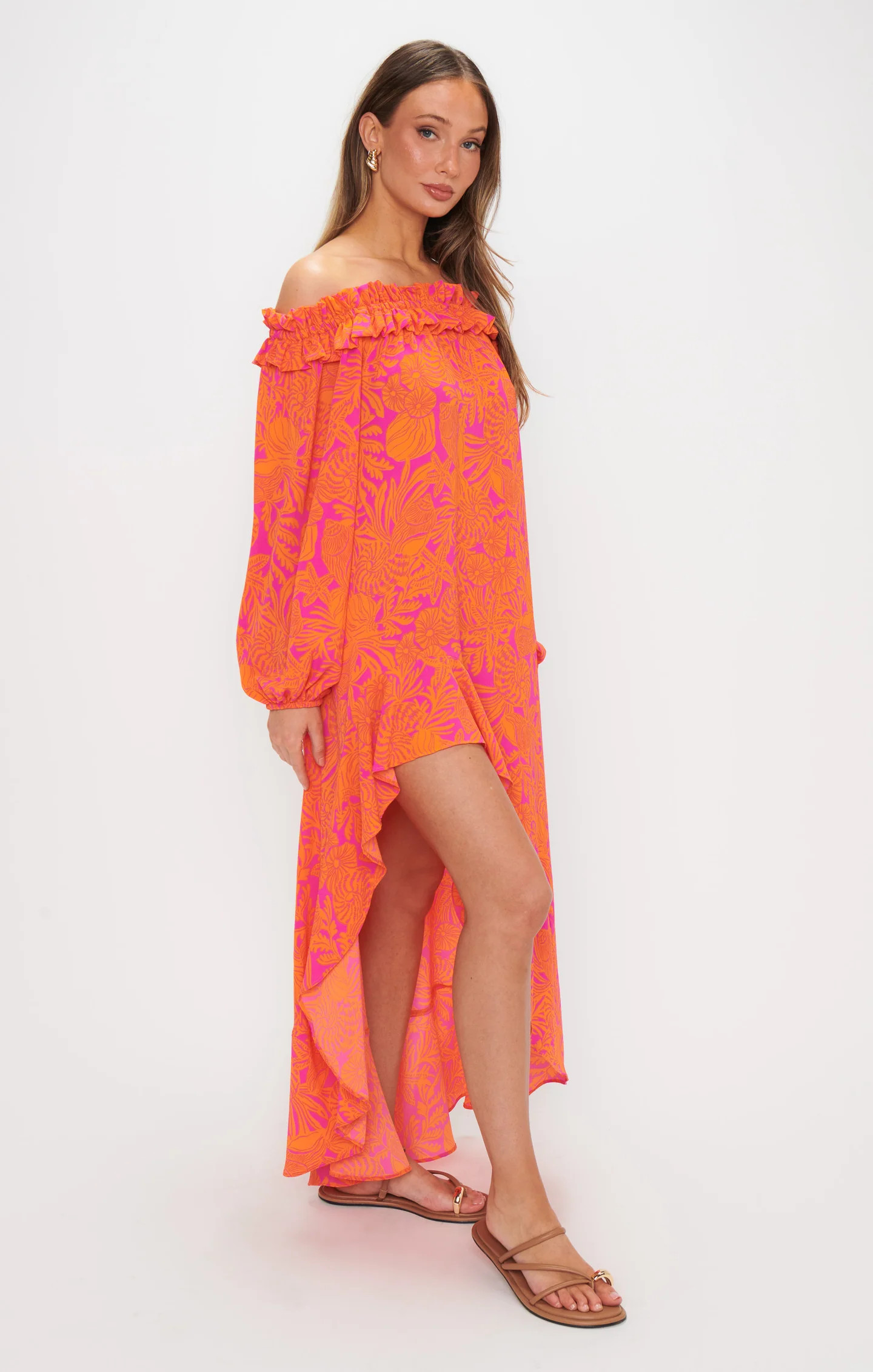 Bobbi Maxi Dress ~ Fuchsia Shells Pebble | Show Me Your Mumu